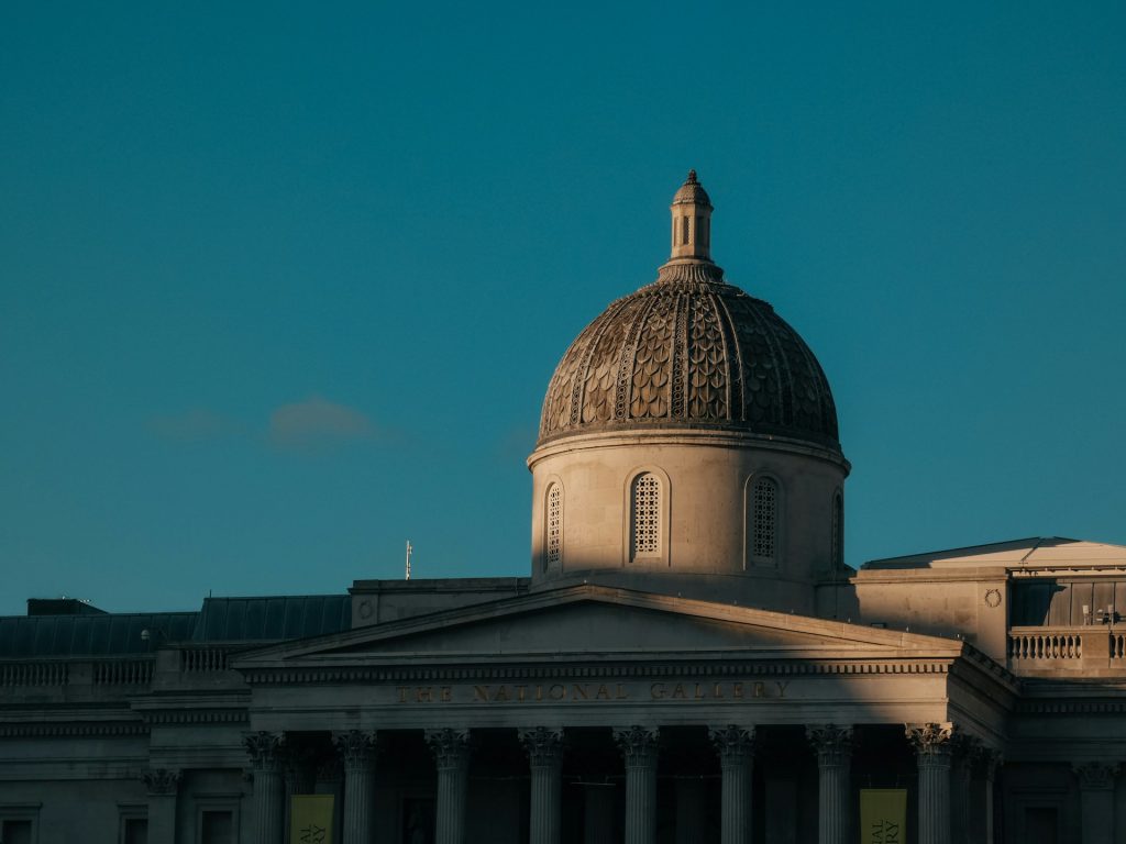 Home 1 Domed neoclassical building against dusk sky