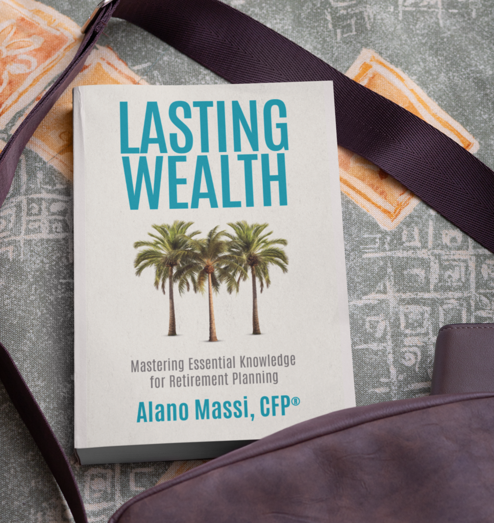 Lasting Wealth 3 Lasting Wealth paperback resting on a leather bag